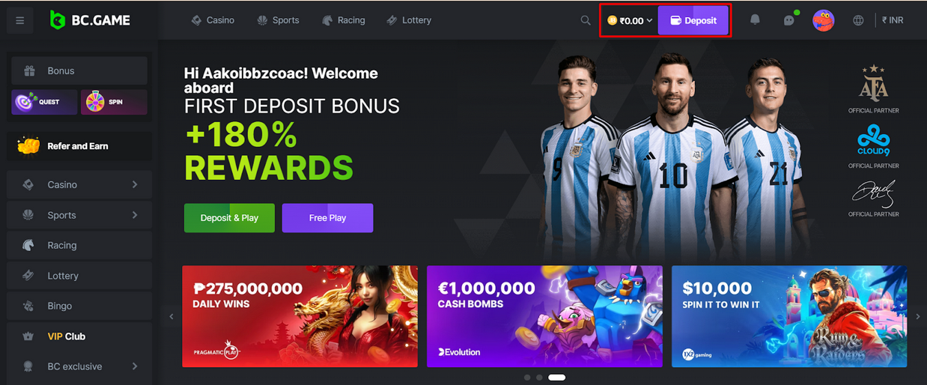BC.Game Casino Evaluation in Spain